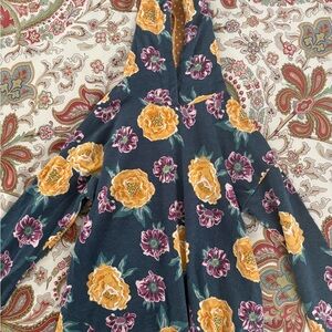 Matilda Jane Navy Hoodie with Yellow and Purple Floral - Size 10
